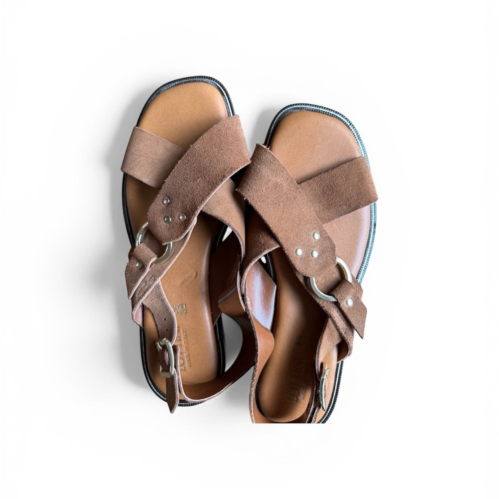 Lottini Women’s Leather Sandals Size 38/US7.5